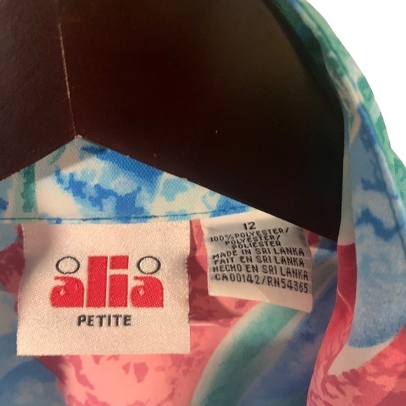 Vintage ALIA Hawaiian Flower Shirt - Picture 6 of 8